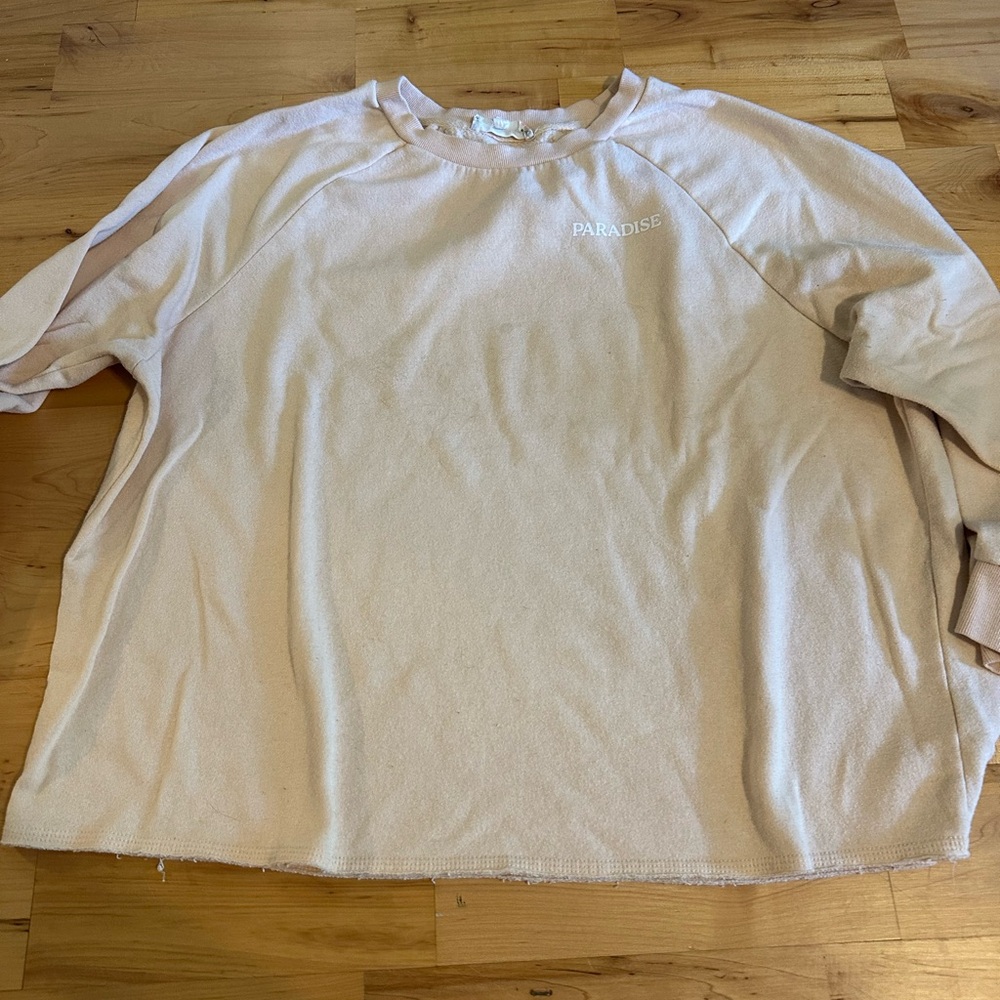 Beige Pink Paradise Sweatshirt